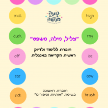 החוברת "צליל, מילה, משפט" ללימוד ולדיוק ראשית הקריאה באנגלית