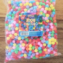 1000 פונפונים צבעים שונים