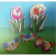 36 יצירות שלושת הפרפרים תלת מימד עם גזירות