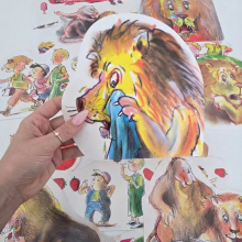 ערכת המחשה וקישוט - האריה שאהב תות