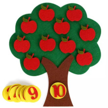 עץ תפוחים ומספרים - התאמת מספר לכמות