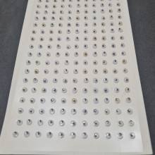 198 עיניים זזות עם דבק בגודל 4 מ"מ.