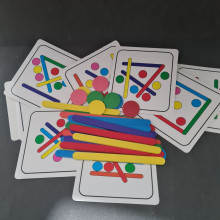 משחק דגמים - דסקיות ומקלות