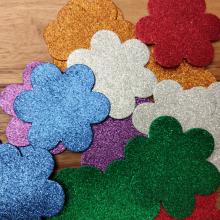 פרחי סול נוצץ 9 ס"מ