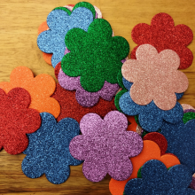 פרחי סול נוצץ 7 ס"מ