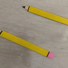 3 יחידות עיפרון עוקב אחר הקריאה צר