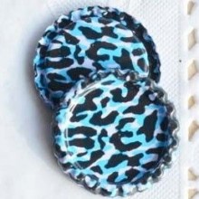 10 פקקי בירה מנומר תכלת
