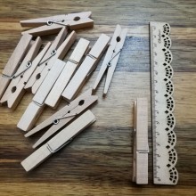 אטבים מעץ טבעי כ-7 ס"מ