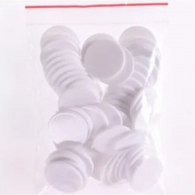 20 דסקיות קוטר 2.5 ס"מ צבע לבן